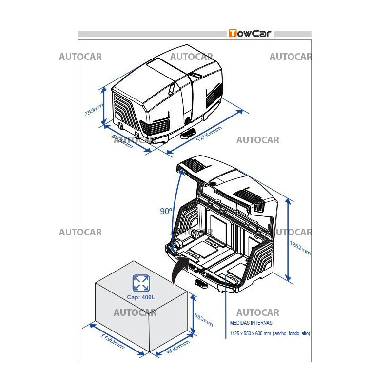 Towbox V3 Gepäckbox für Anhängerkupplung