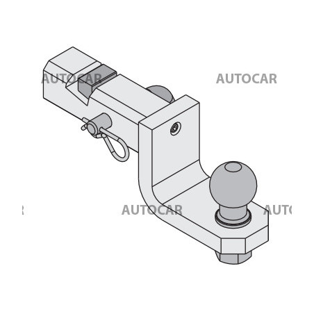 Kugelkopf für die Anhängerkupplung USA (AH-9)